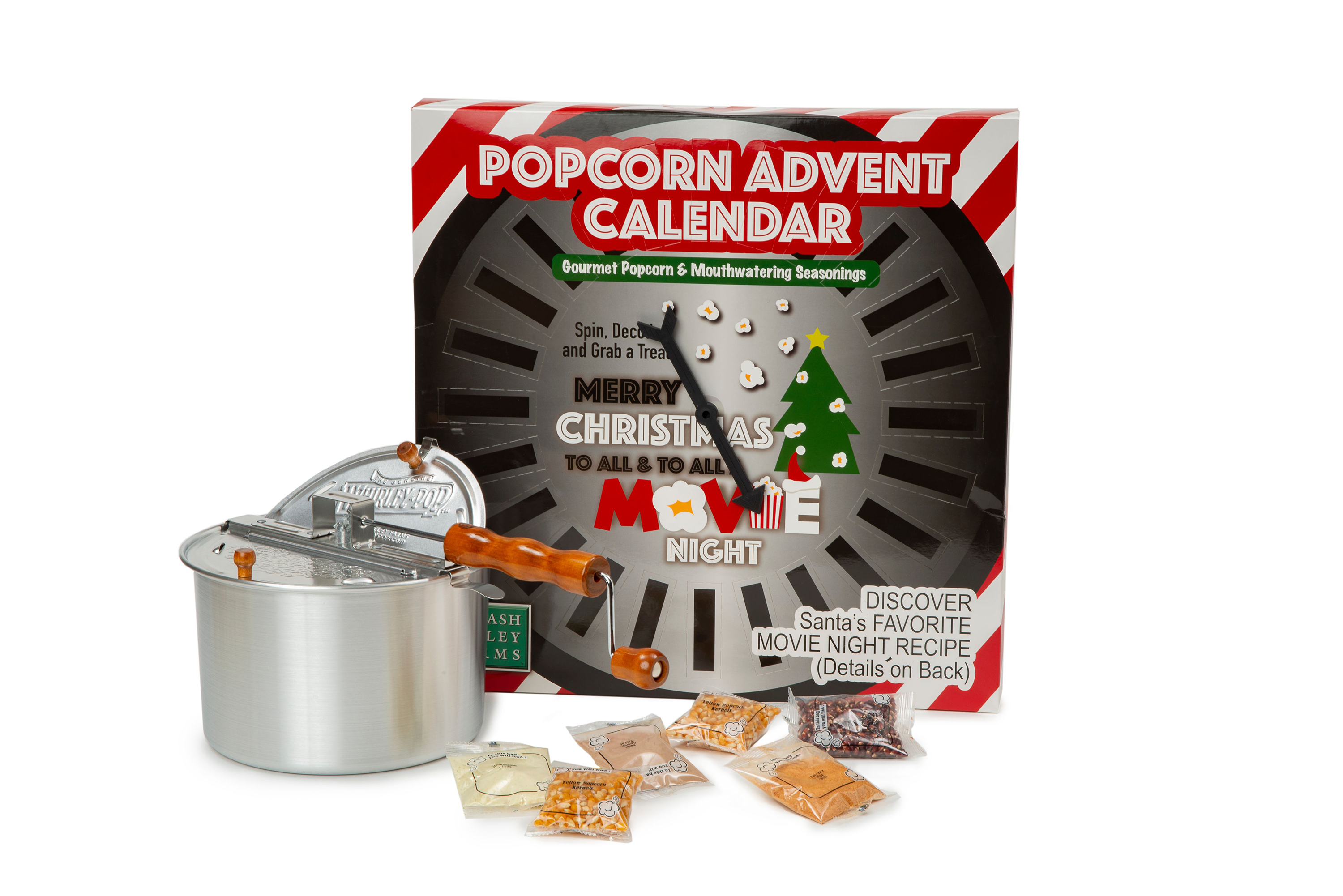 Wabash Valley Farms Santa's Secret Popcorn Advent Calendar Popping Set ...